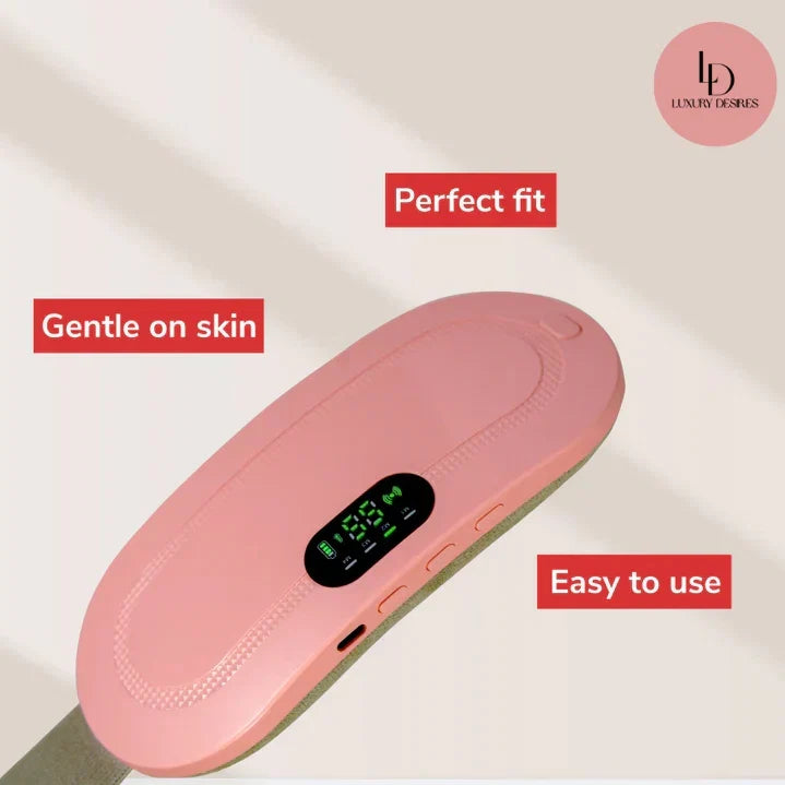 Digital Period Heating Pad & Vibrating Belt | Menstrual Cramps