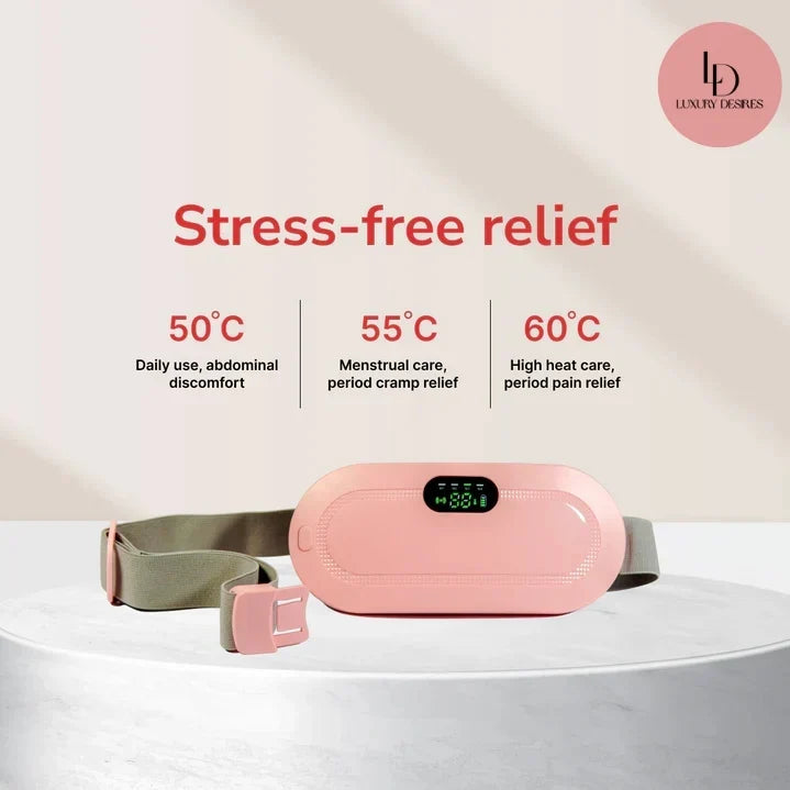 Digital Period Heating Pad & Vibrating Belt | Menstrual Cramps