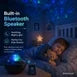 RC Starry Night Lamp Projector with Bluetooth Party Speaker